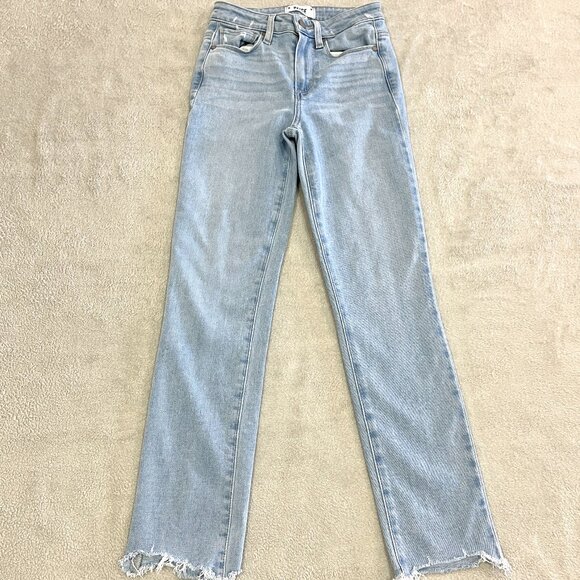 PAIGE Hoxton Slim Straight Leg High Rise Jeans Size 24 - Picture 4 of 13
